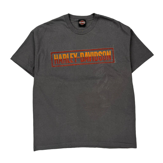Baltimore Harley Davidson Graphic T-Shirt - XL Grey Cotton