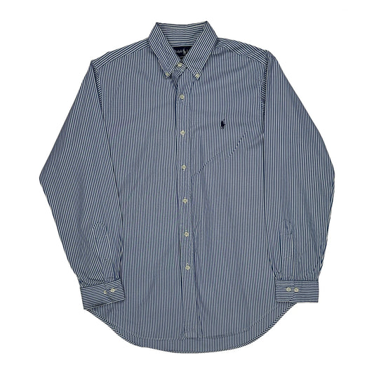 Ralph Lauren Striped Shirt - Medium Blue Cotton