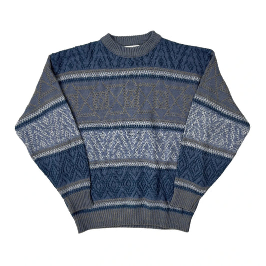 Vintage Unbranded Jumper - Medium Blue Acrylic