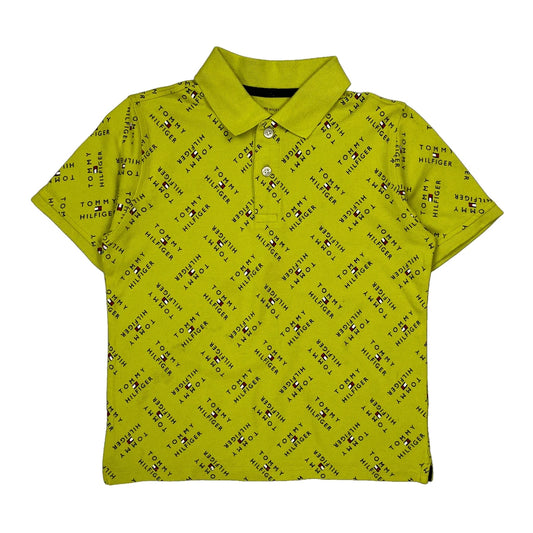 Age 8-10 Tommy Hilfiger Polo Shirt - Medium Yellow Cotton