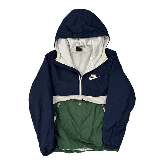 Vintage Nike Windbreaker - Small Green Polyester
