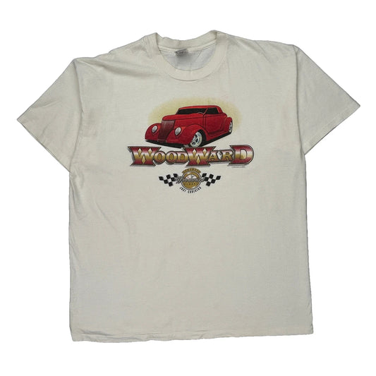 Anvil Single Stitch T-Shirt - 2XL Cream Cotton