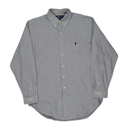 Yarmouth Ralph Lauren Checked Shirt - Large Blue Cotton