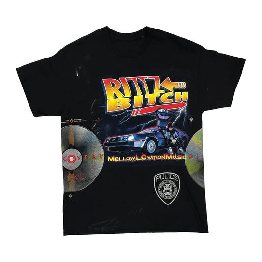 Cosmos Nation Unbranded Graphic T-Shirt - Large Black Cotton