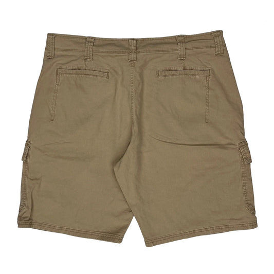 Wrangler Cargo Shorts - 36W 9L Beige Cotton Blend