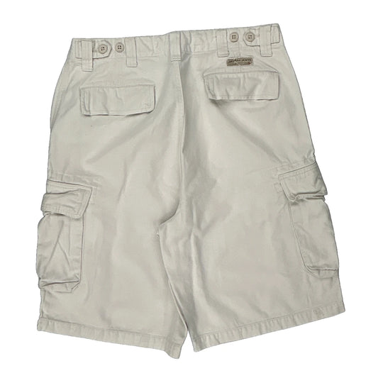 Nautica Cargo Shorts - 32W 9L White Cotton