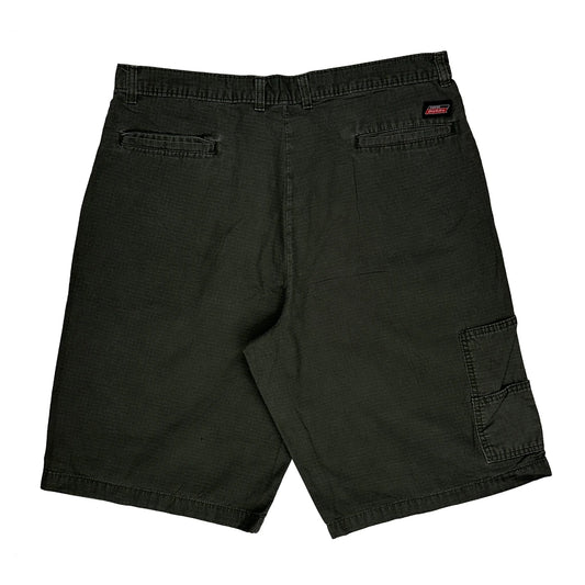 Dickies Baggy Cargo Shorts - 36W 10L Green Cotton