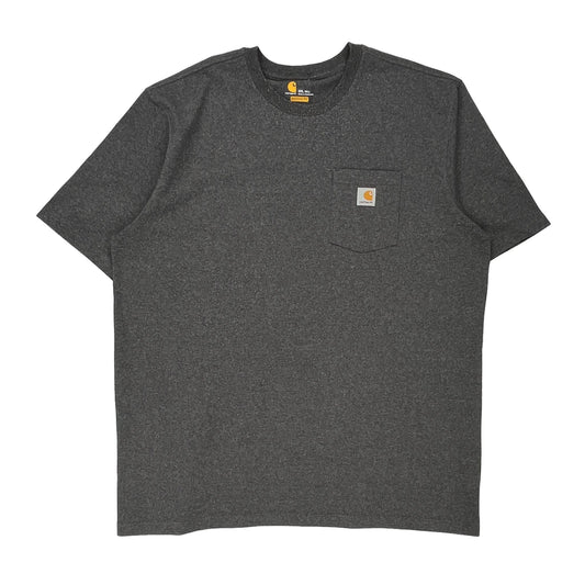 Carhartt Tall T-Shirt - 2XL Grey Cotton