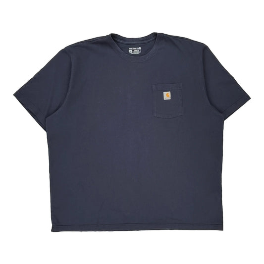 Carhartt T-Shirt - 2XL Navy Cotton