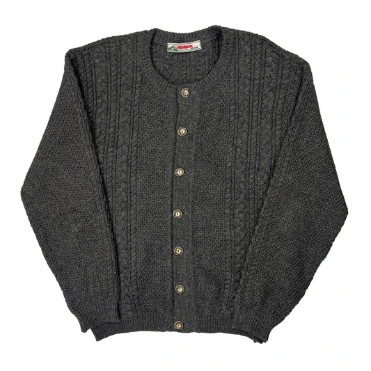 Vintage Unbranded Cardigan - Small Grey Wool