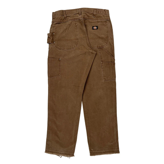 Dickies Carpenter Trousers - 32W 32L Brown Cotton