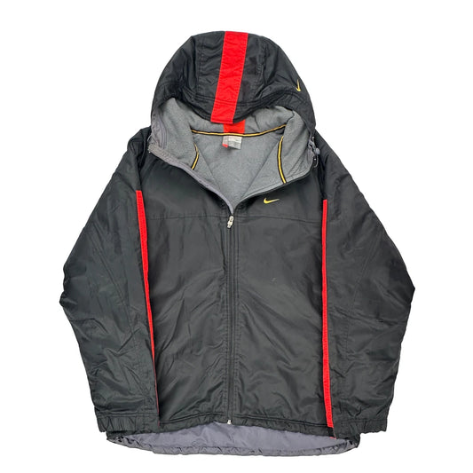 Nike Jacket - Large Grey Polyester