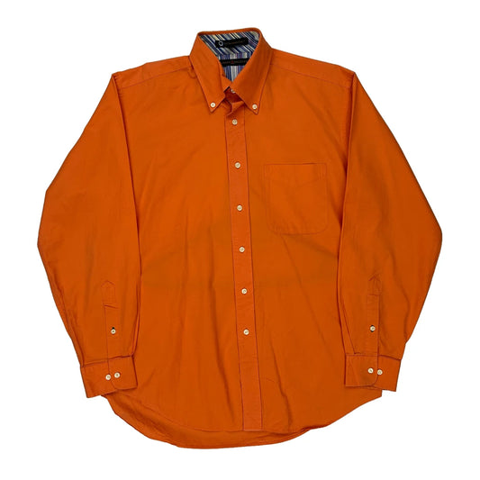 Tlc The Lifetime Collar Tommy Hilfiger Shirt - Medium Orange Cotton