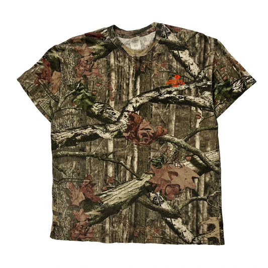 Mossy Oak Camo T-Shirt - XL Camo Cotton