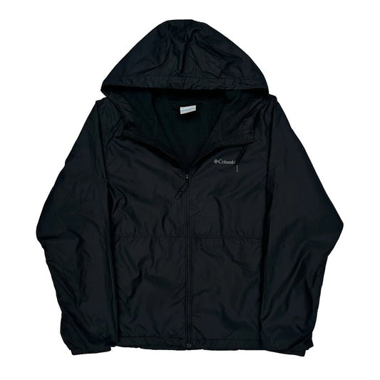 Vintage Columbia Windbreaker - XL Black Polyester