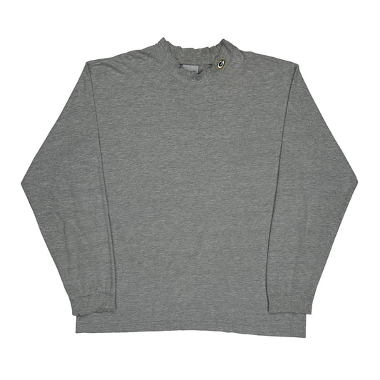 Vintage Green Bay Packers Reebok Nfl Long Sleeve T-Shirt - XL Grey Cotton