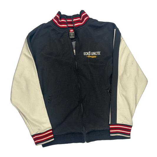 Ecko Unltd Zip Up - Large Black Polyester Blend