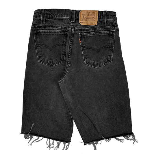 Levis Denim Shorts - 28W 10L Black Denim