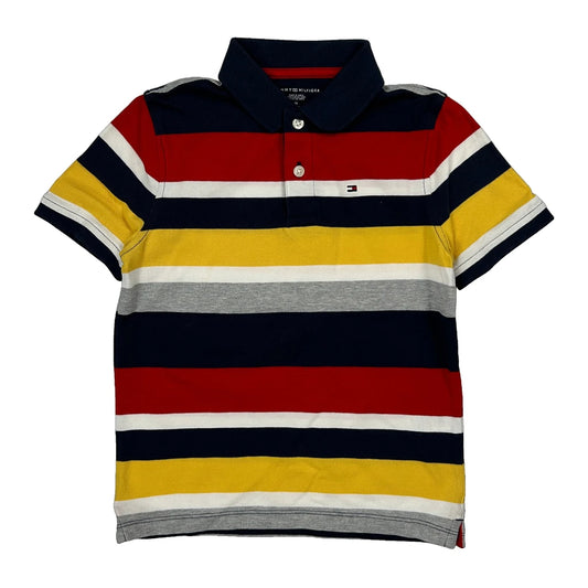 Age 8-10 Tommy Hilfiger Polo Shirt - Medium Multicoloured Cotton