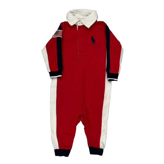 9 Months Ralph Lauren Top - 2XS Red Cotton