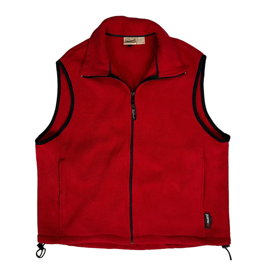 Vintage Woolrich Gilet - Large Red Polyester