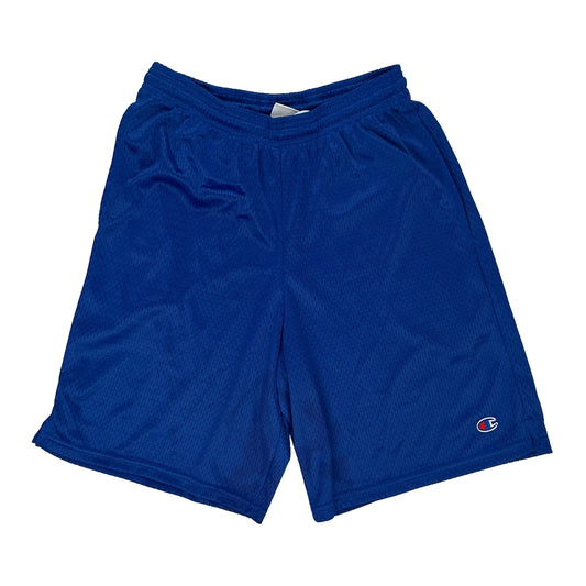 Champion Sport Shorts - Small Blue Polyester