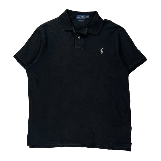 Polo By Ralph Lauren Slim Fit Polo Shirt - XL Black Cotton