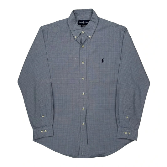 Vintage Ralph Lauren Checked Shirt - Medium Blue Cotton