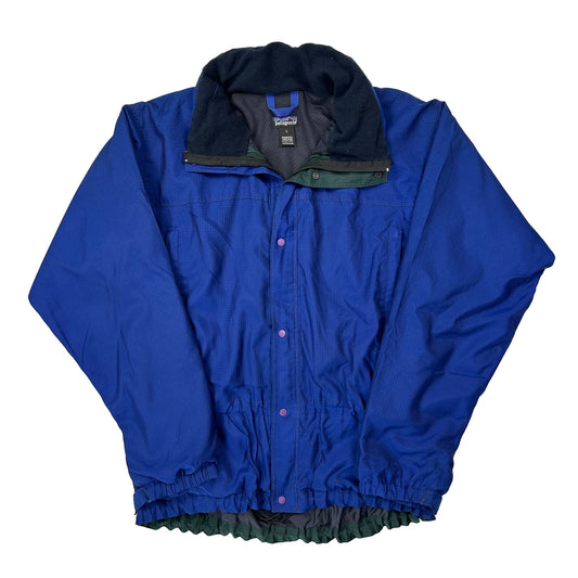 Vintage Patagonia Windbreaker - Large Blue Nylon