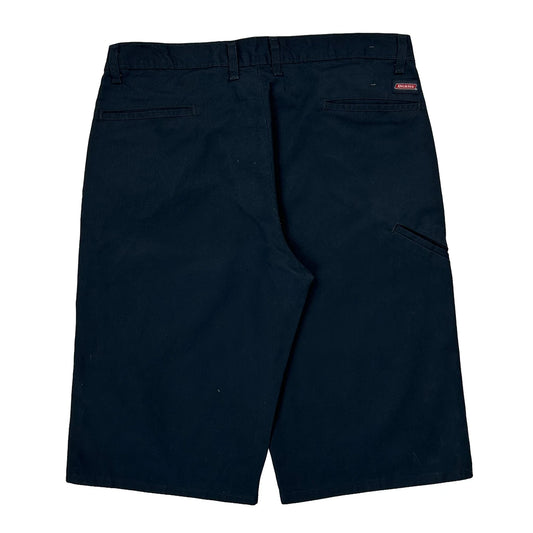 Dickies Baggy Shorts - 34W 11L Black Cotton