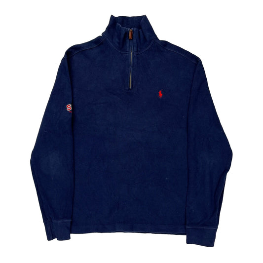 Polo By Ralph Lauren 1/4 Zip - Small Navy Cotton
