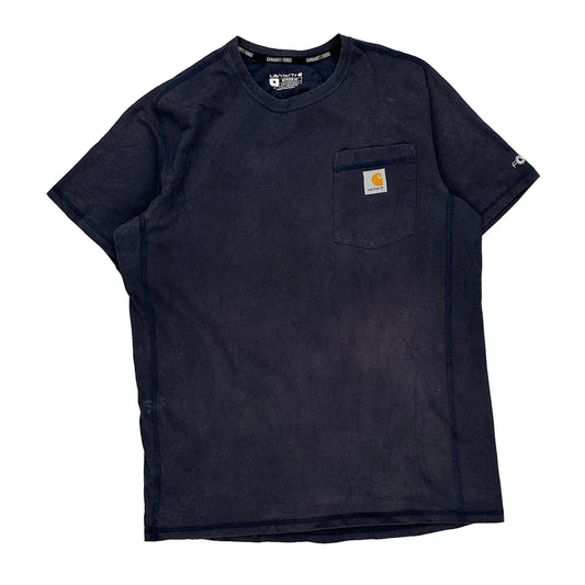 Carhartt T-Shirt - Medium Navy Cotton