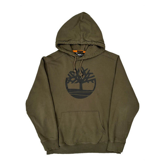 Vintage Timberland Hoodie - Large Green Cotton