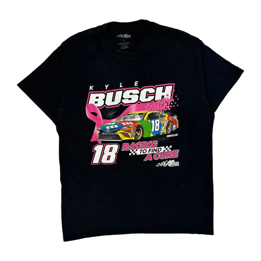 Kyle Busch Racing Nascar Nascar T-Shirt - Large Black Cotton