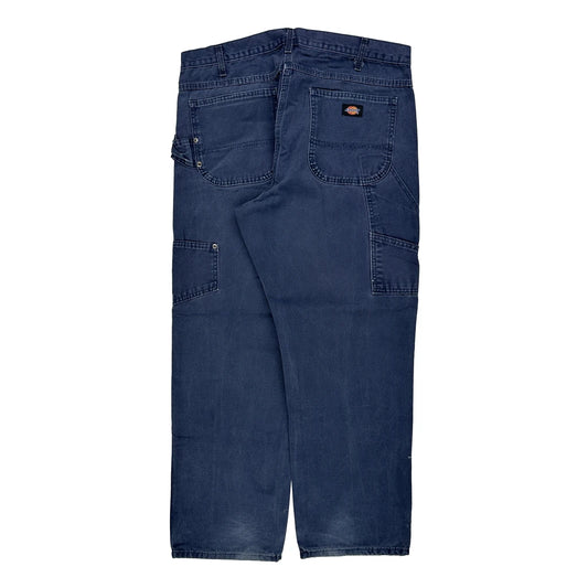 Dickies Carpenter Trousers - 36W 30L Blue Cotton