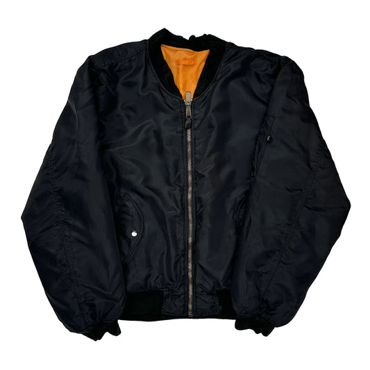 MA-1 Bomber Jacket - XL Black Nylon