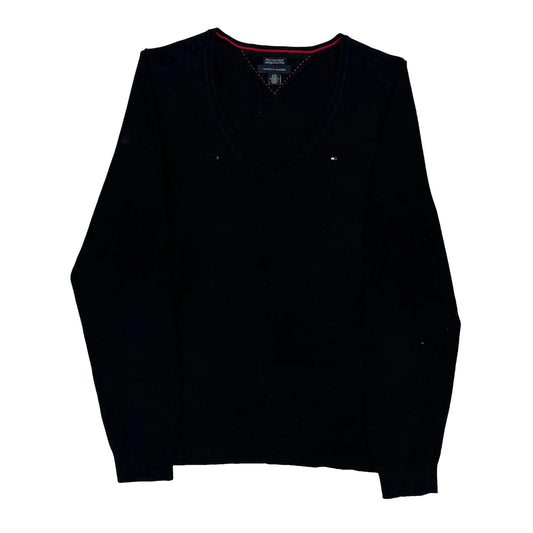 Tommy Hilfiger Jumper - Large Black Cotton Blend
