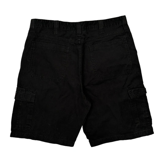 Wrangler Cargo Shorts - 36W 10L Black Cotton