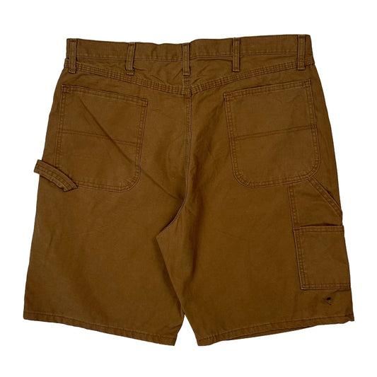 Vintage Unbranded Carpenter Shorts - 36W 10L Brown Cotton