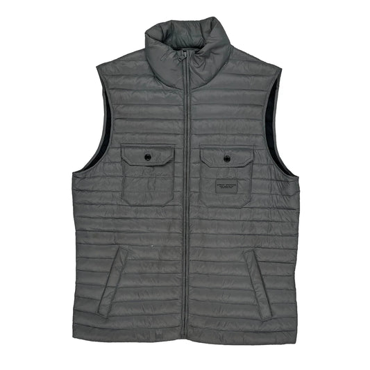 Vintage Armani Exchange Gilet - Medium Grey Polyester