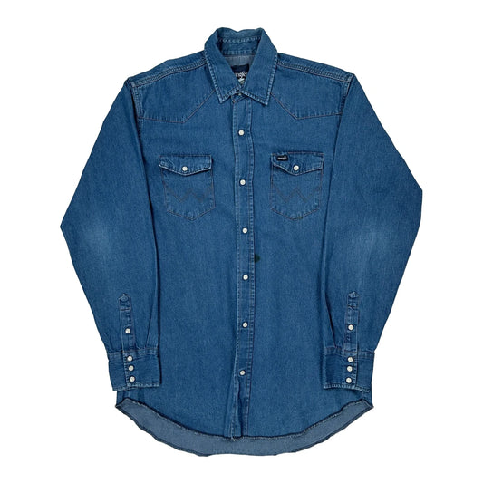 Wrangler Denim Shirt - Medium Blue Denim