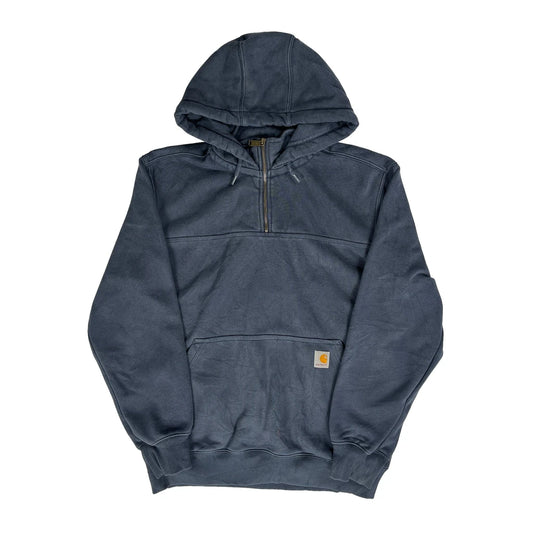 Vintage Rain Defender Carhartt Hoodie - Medium Blue Cotton