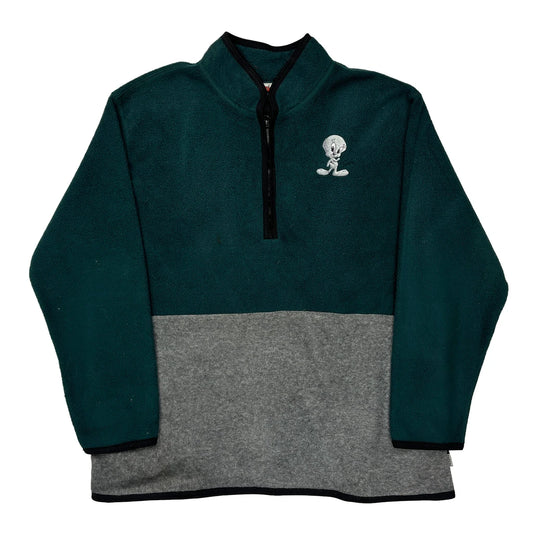 Tweety Bird Looney Tunes Cartoon Top - Large Green Polyester