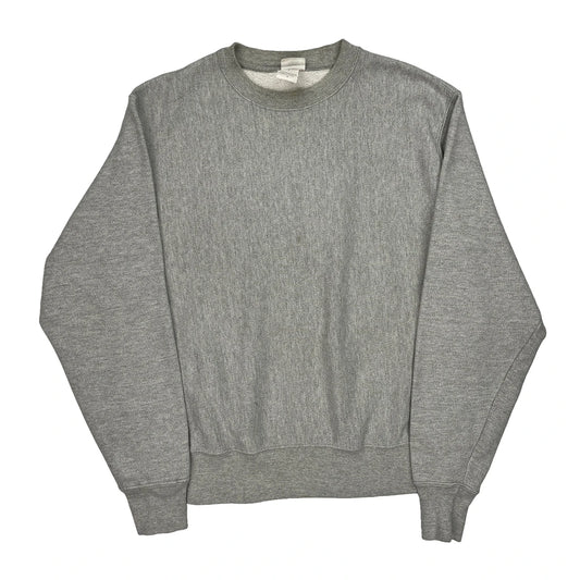 Reverse Weave Champion Sweatshirt - Medium Grey Cotton Blend