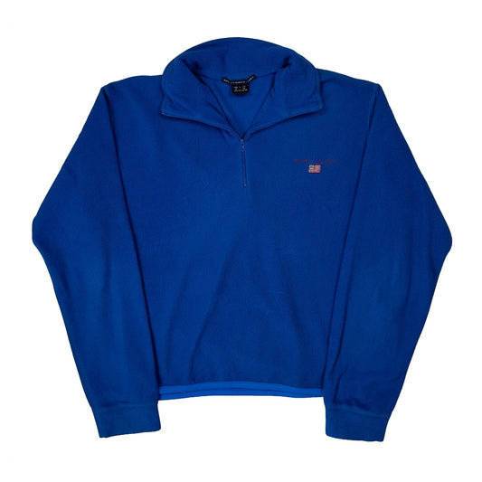 Vintage Made In USA Ralph Lauren Sport Fleece - Large Blue Polyester