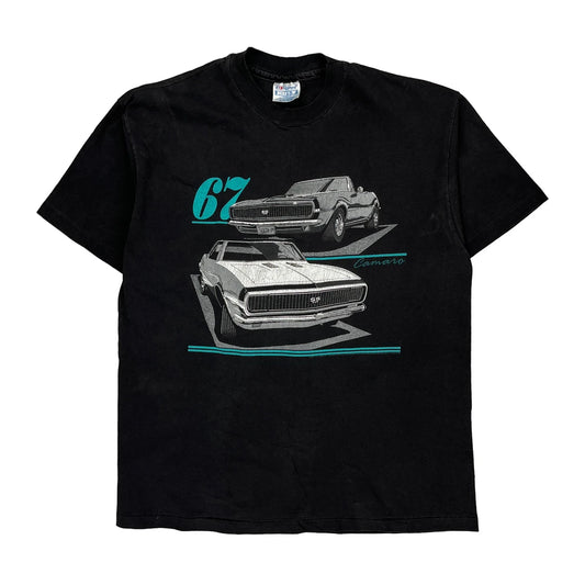 Camaro Hanes Single Stitch T-Shirt - XL Black Cotton