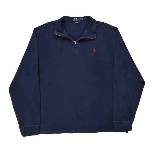 Polo By Ralph Lauren 1/4 Zip - XL Navy Cotton