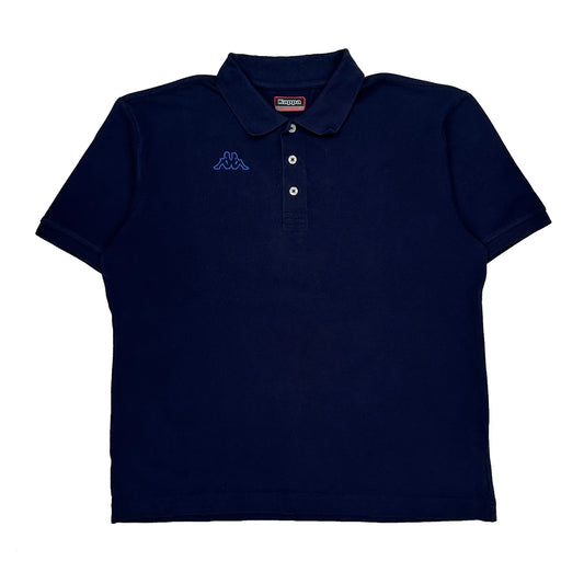 Kappa Polo Shirt - XL Navy Cotton