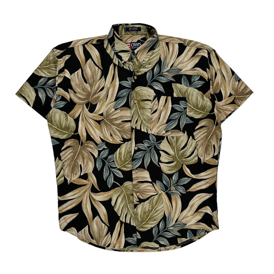 Chaps Ralph Lauren Floral Hawaiian Shirt - Large Multicoloured Cotton