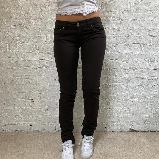 Vintage brown Dondup Trousers - womens 32" waist